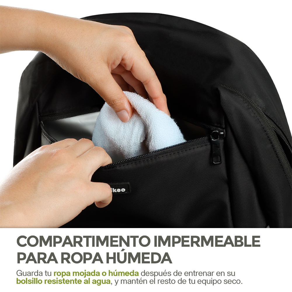 Foto 6 | Mochila Deportiva Hikeo Negra