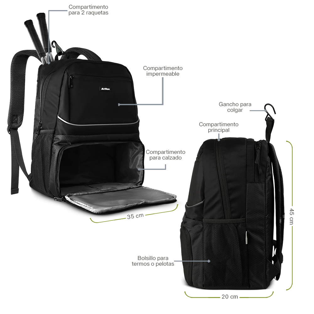 Foto 7 | Mochila Deportiva Hikeo Negra