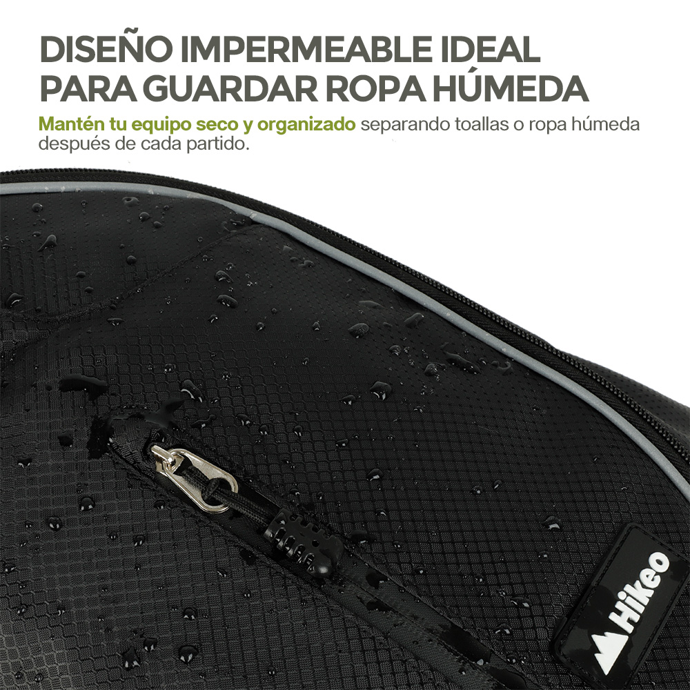 Foto 7 pulgar | Mochila Deportiva para Pádel Impermeable Hikeo Negro