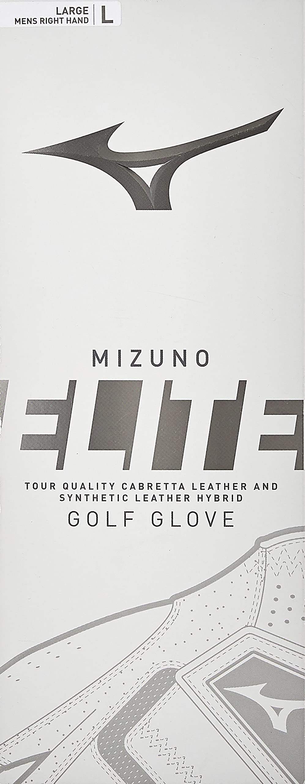 Foto 4 pulgar | Guante De Golf Mizuno Elite 2020  Blanco/negro  Talla Grande Para Mano Derecha - Venta Internacional.