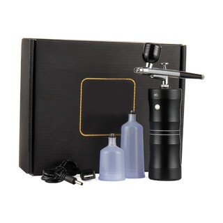 Foto 1 | Kit Aerógrafo Profesional Compresor Multiuso Usb Recargable Eo Safe Imports Esi-4439-1 Negro