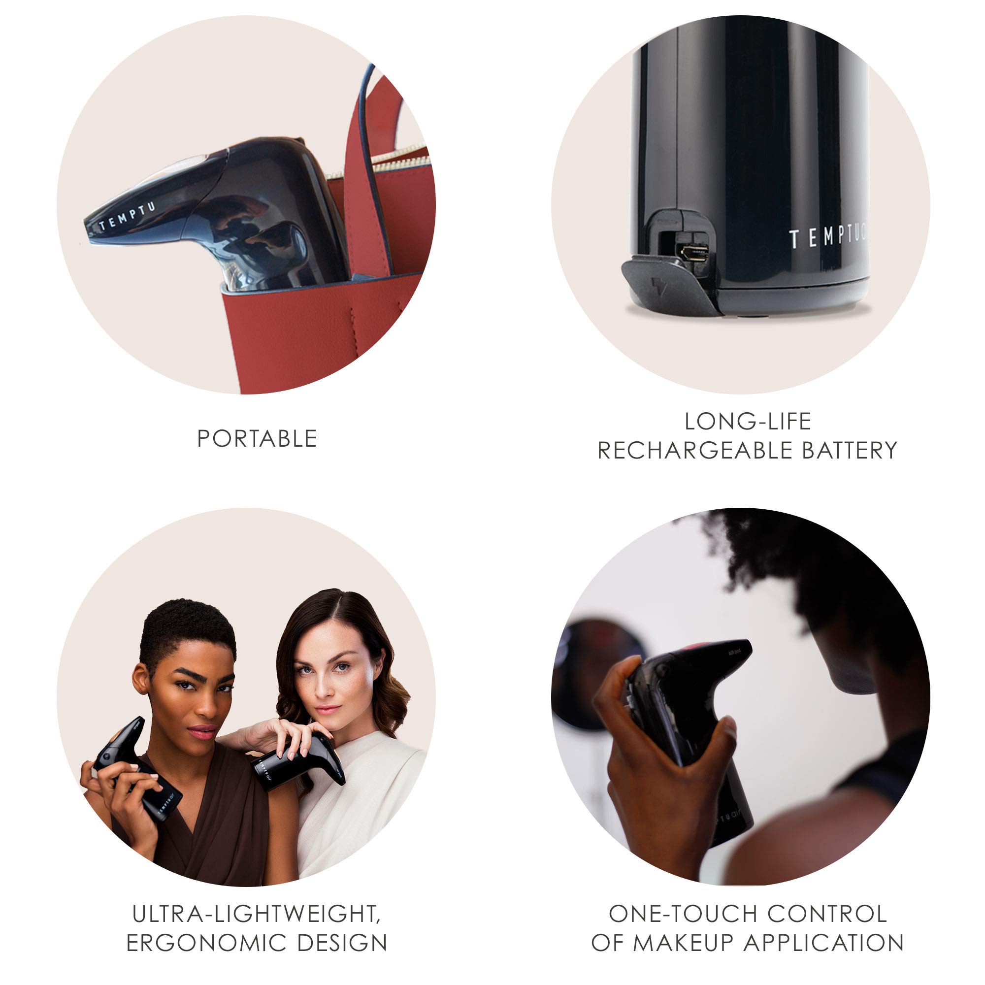 Foto 4 pulgar | Kit De Inicio De Maquillaje Con Aerógrafo Temptu Air Cordless 9n Rosewood - Venta Internacional.