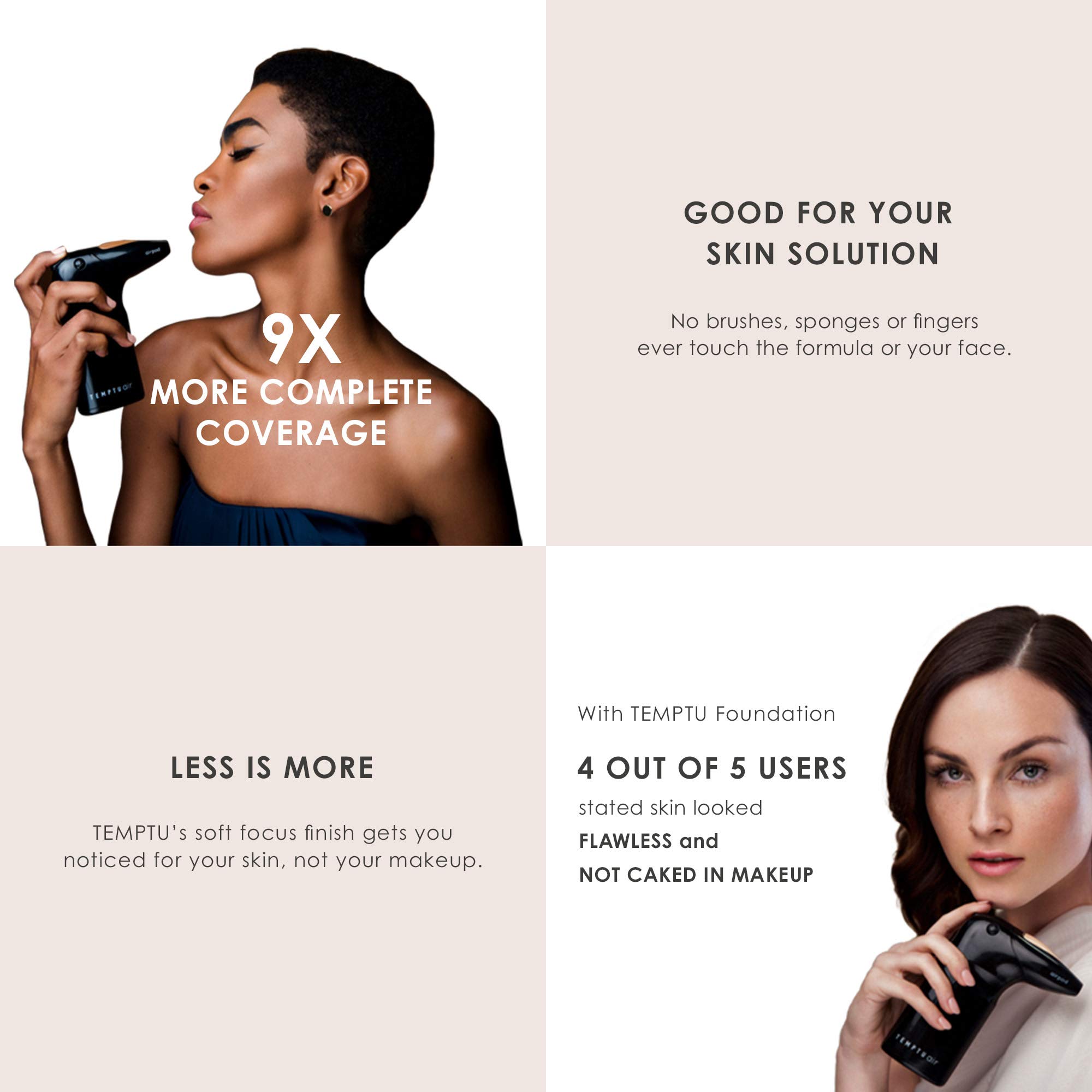 Foto 4 | Kit De Inicio De Maquillaje Con Aerógrafo Temptu Air Cordless 9n Rosewood - Venta Internacional.