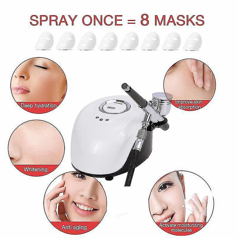 Foto 5 pulgar | Kit De Maquillaje Con Aerógrafo Y Limpiadores Faciales Con Compresor Huoguo 20 - Venta Internacional.