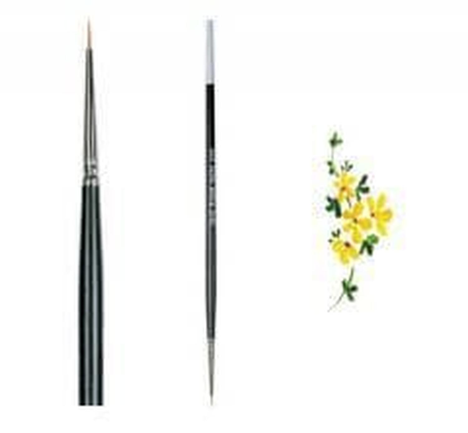 Set de 2 Pinceles S-m29s #10/0 Rodin Serie M29S Pelo Sintético Delineador