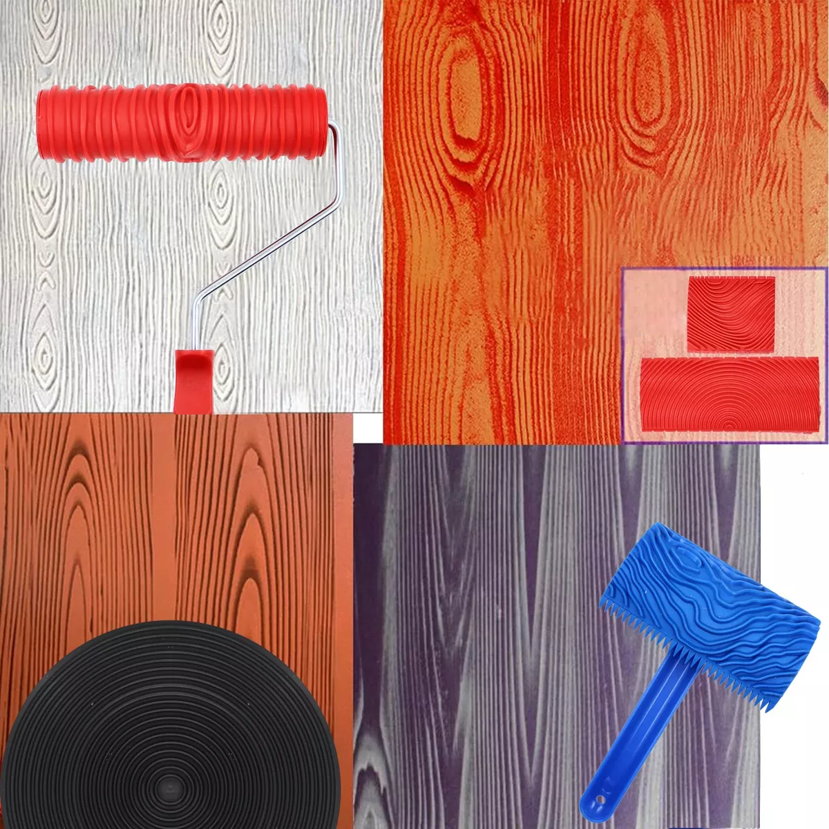 Foto 3 | Veteador Para Pintar Con Acabado Imitación Madera Kit 6 Pzs Eo Safe Imports Esi-18272 Multicolor