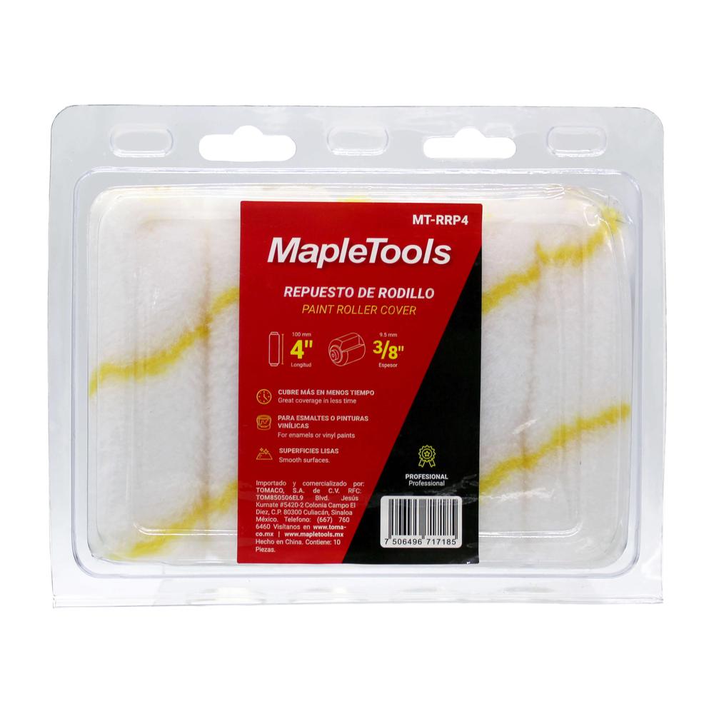 Foto 6 pulgar | Pack 10 Repuestos Rodillo Para Pintar 4 X 3/8'' Maple Tools