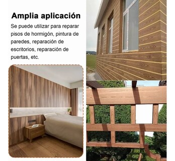 Foto 5 | Veteador Para Pintar Belug Con Acabado Imitación Madera Kit 8 Pzs Rojo Azul