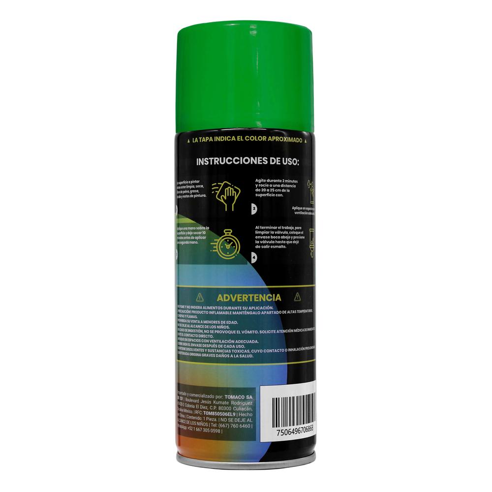 Foto 4 pulgar | Pinturas Aerosol Verde Ecológico 400 ml Maple Tools Pack 12