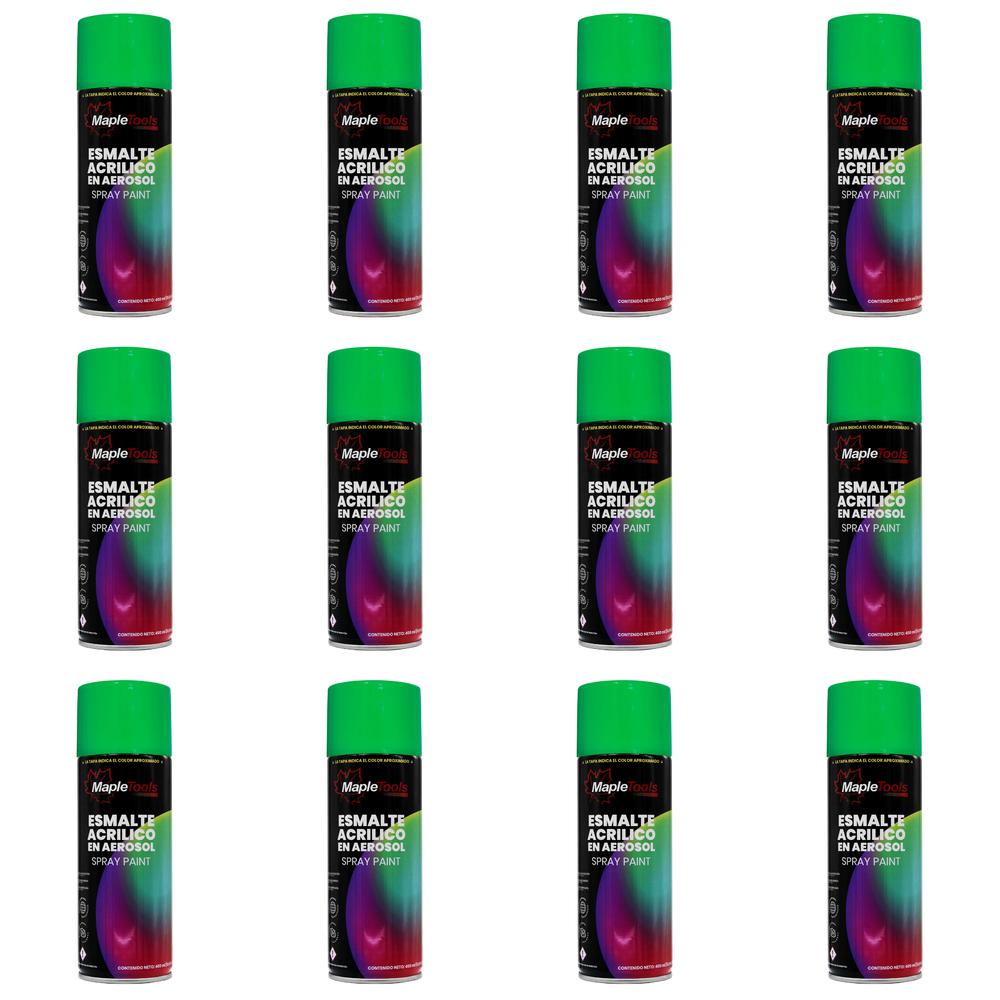 Pintura Aerosol Verde Hoja Maple Tools Pack 12