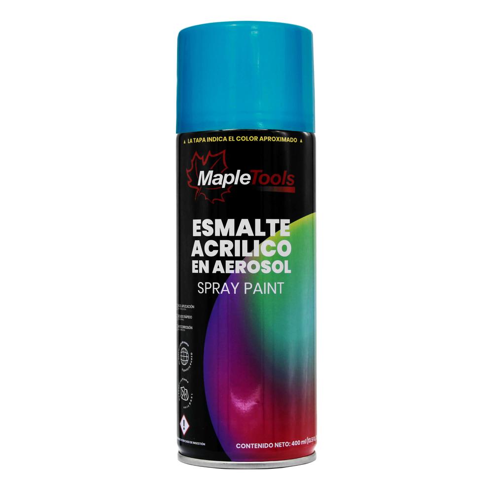 Foto 2 | Pack 12 Pinturas En Aerosol Azul Metalico Maple Tools