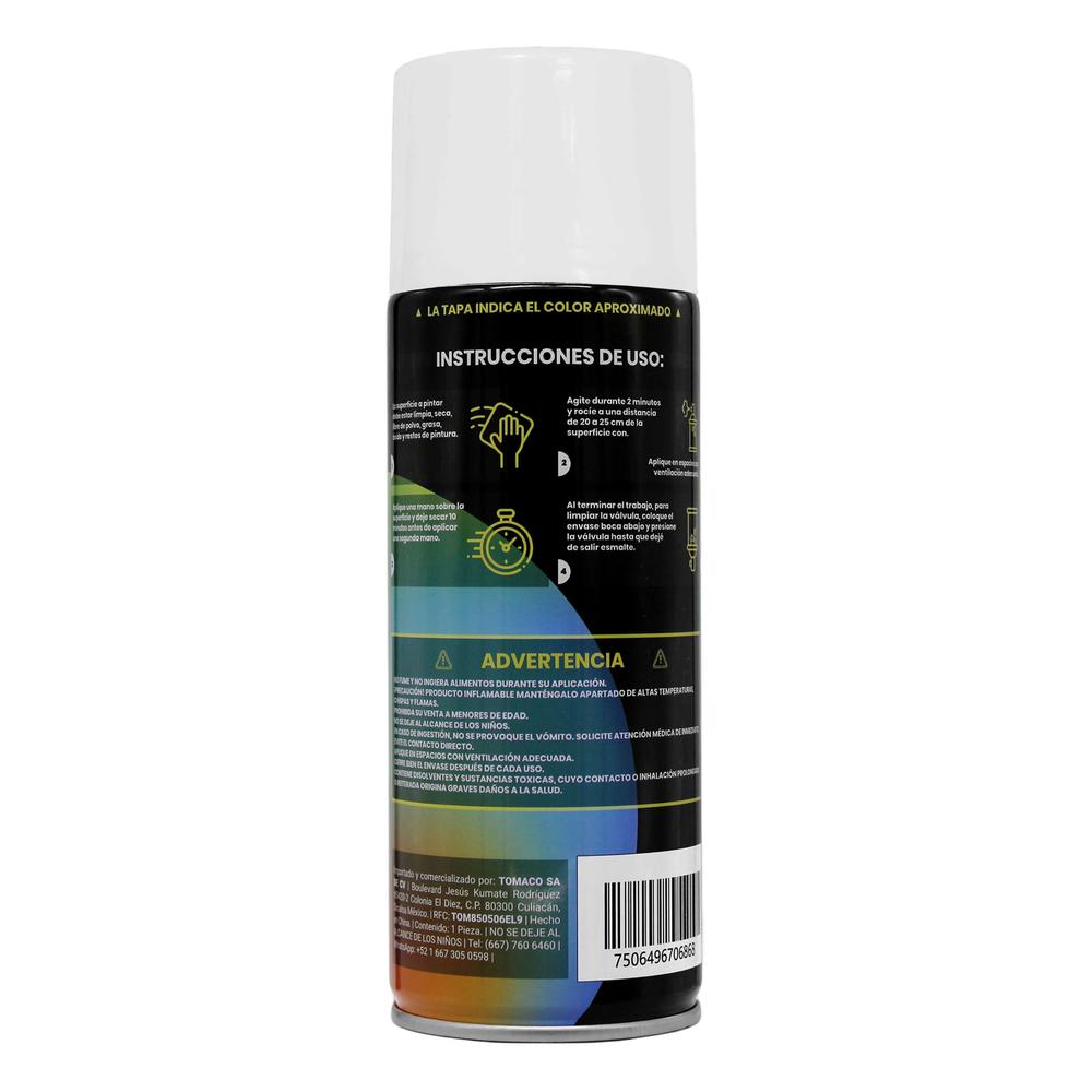 Foto 4 pulgar | Pack 12 Pinturas En Aerosol Blanco Mate Maple Tools