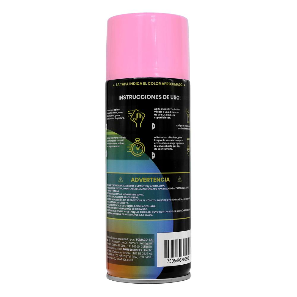 Foto 4 pulgar | Pack 12 Pinturas En Aerosol Rosa Mexicano Maple Tools