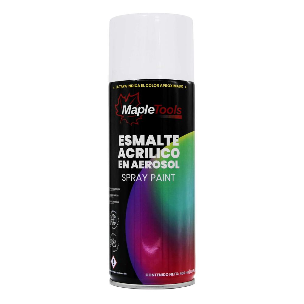 Foto 4 pulgar | Pack 12 Pinturas En Aerosol Blanco Brillante Maple Tools