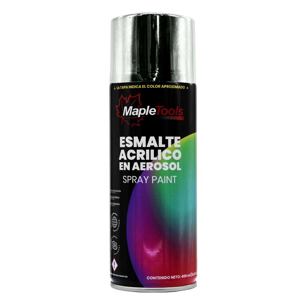 Foto 3 pulgar | Pack 12 Pinturas en Aerosol Maple Tools Plateada