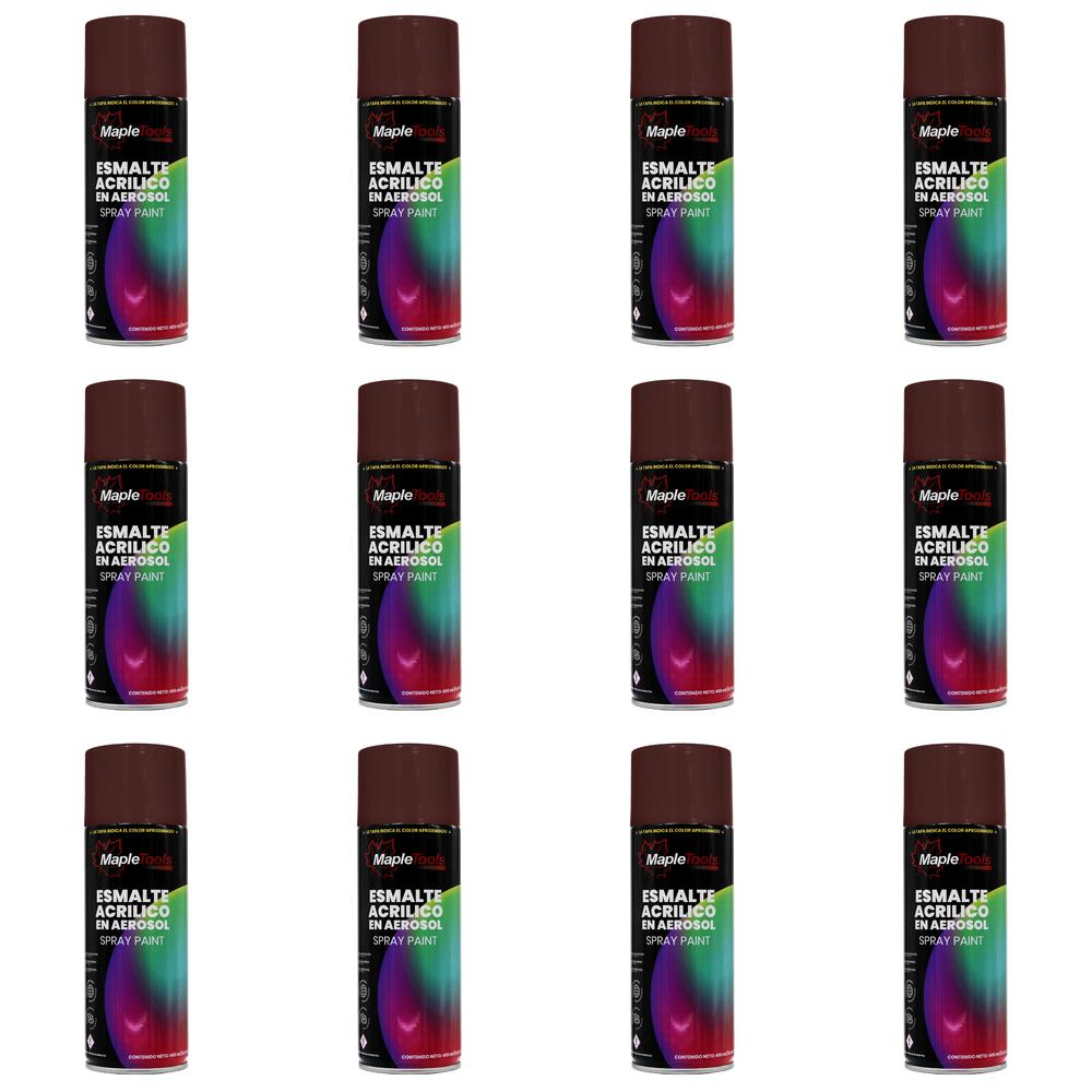Pack 12 Pinturas en Aerosol Maple Tools Café