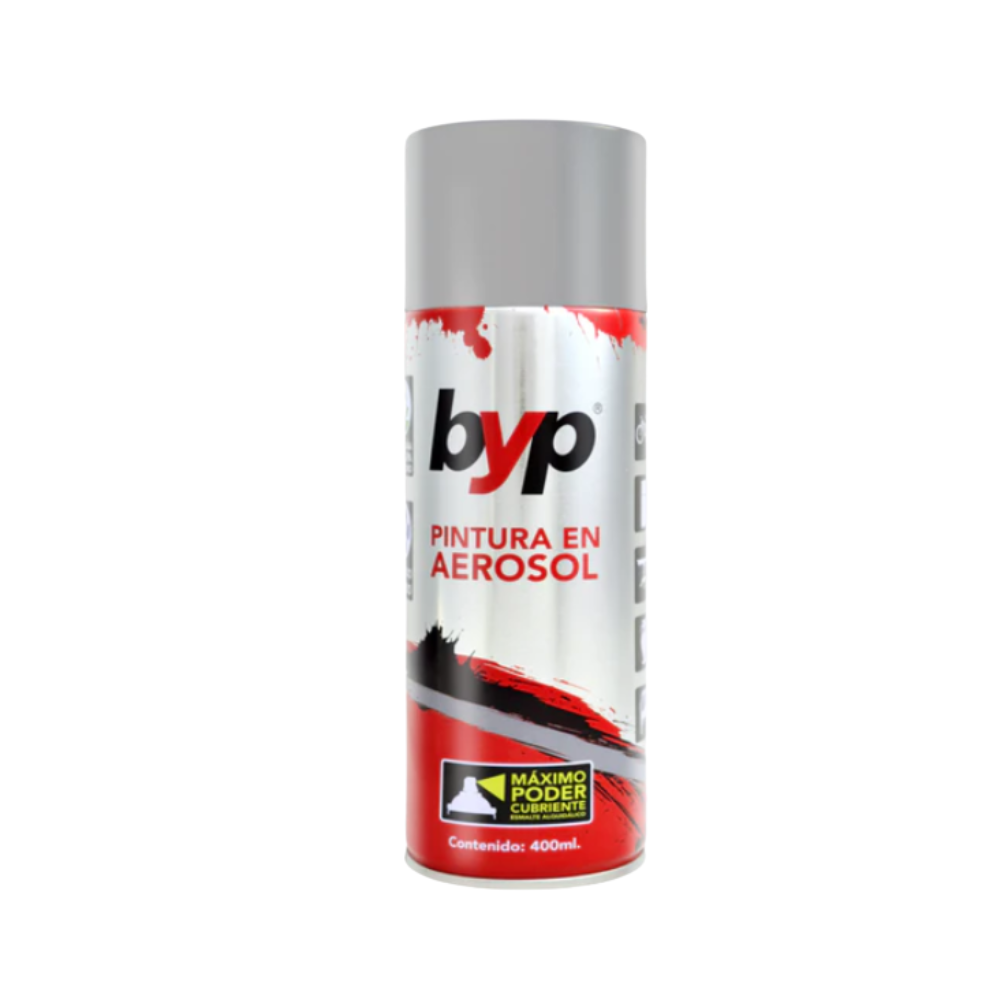 Pintura Aerosol Color Aluminio Alta Temperatura  Byp
