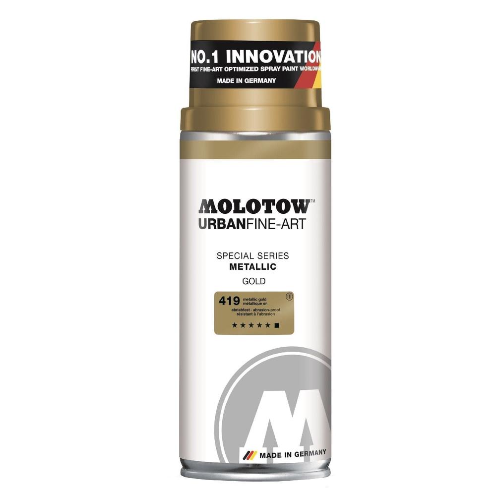 Pintura Acrílica Metalizada en Aerosol Ufa 400 ml Molotow