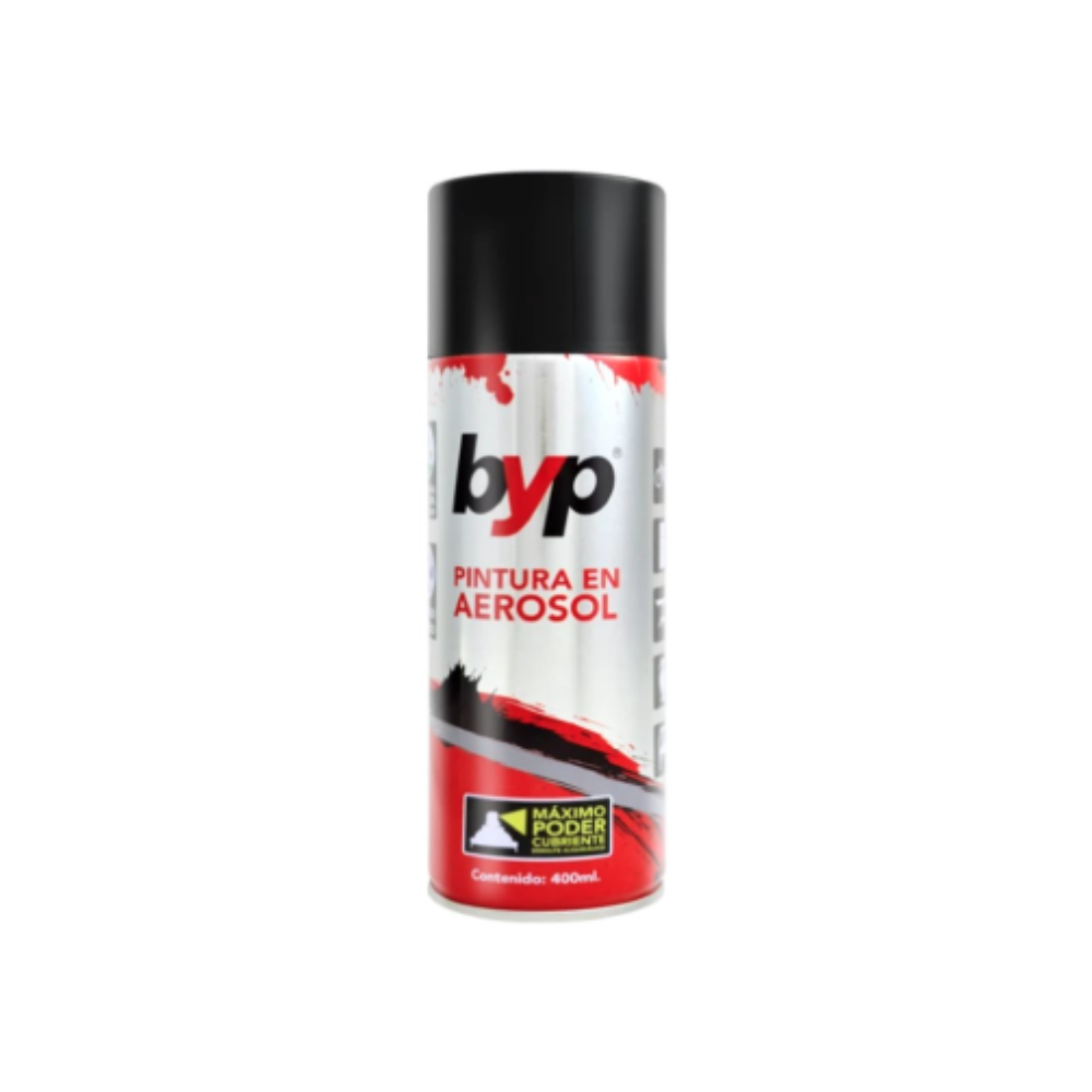 Foto 2 pulgar | Pintura Aerosol Color Negro Mate 400 Mililitros Byp Anm