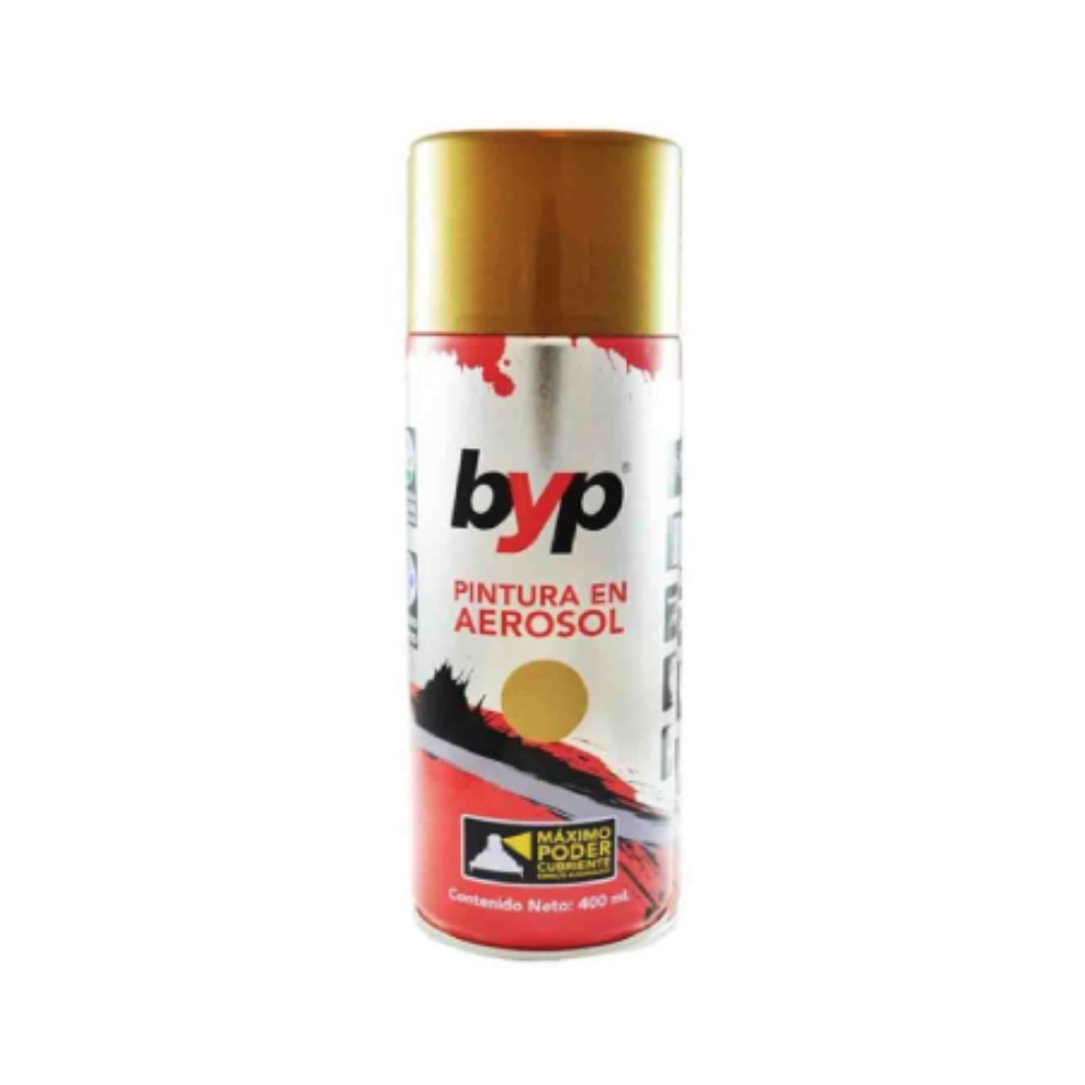 Foto 2 pulgar | Pintura Aerosol Color Oro 400 Mililitros Byp Aor