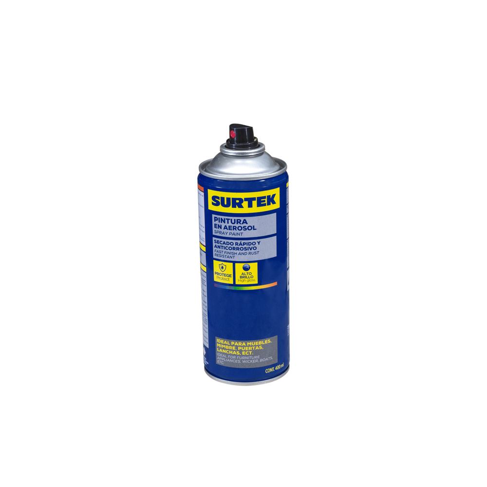 Pintura En Aerosol 400 Ml Color Esmeralda Surtek