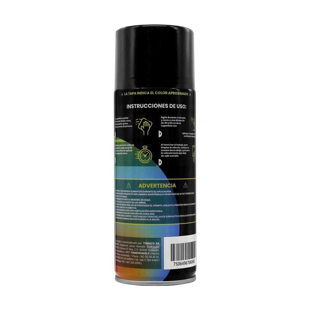 Foto 4 pulgar | Pack 12 Pinturas En Aerosol Negro Altas Temp Maple Tools