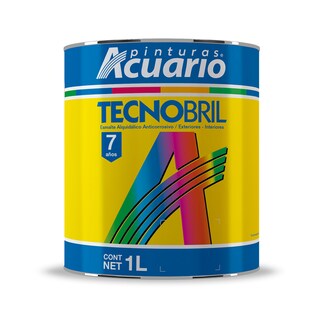 Foto 1 | Esmalte Alquidalico Acuario 1 Lt Blanco Mate (tecnobril)