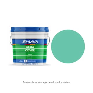 Foto 1 | Pintura Vinil Acrílica Acua Cover Color Turquesa 4lt