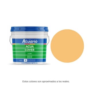 Foto 1 | Pintura Vinil Acrílica Lavable Pinturas Acuario Acua Cover Color Chabacano 4lt