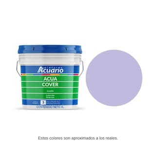 Foto 1 | Pintura Vinil Acrílica Lavable Pinturas Acuario Acua Cover Color Lila 4lt