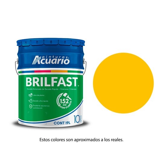 Foto 1 | Pintura Esmalte Bril Fast Amarillo Limon 19lt.