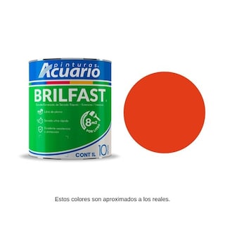 Foto 1 | Pintura Esmalte Bril Fast Naranja 1 Lt