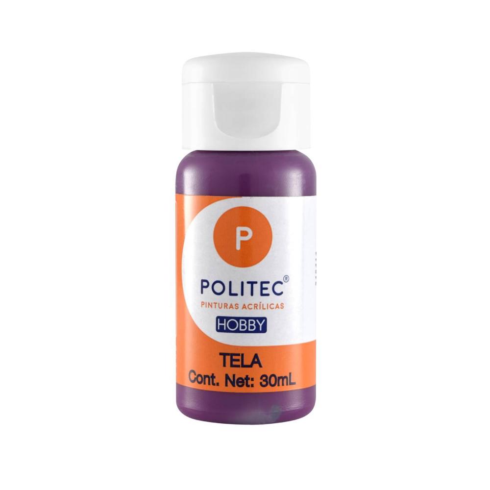 Set 5 Piezas de Pintura para Tela 30 ml Linea Hobby Policraft #2