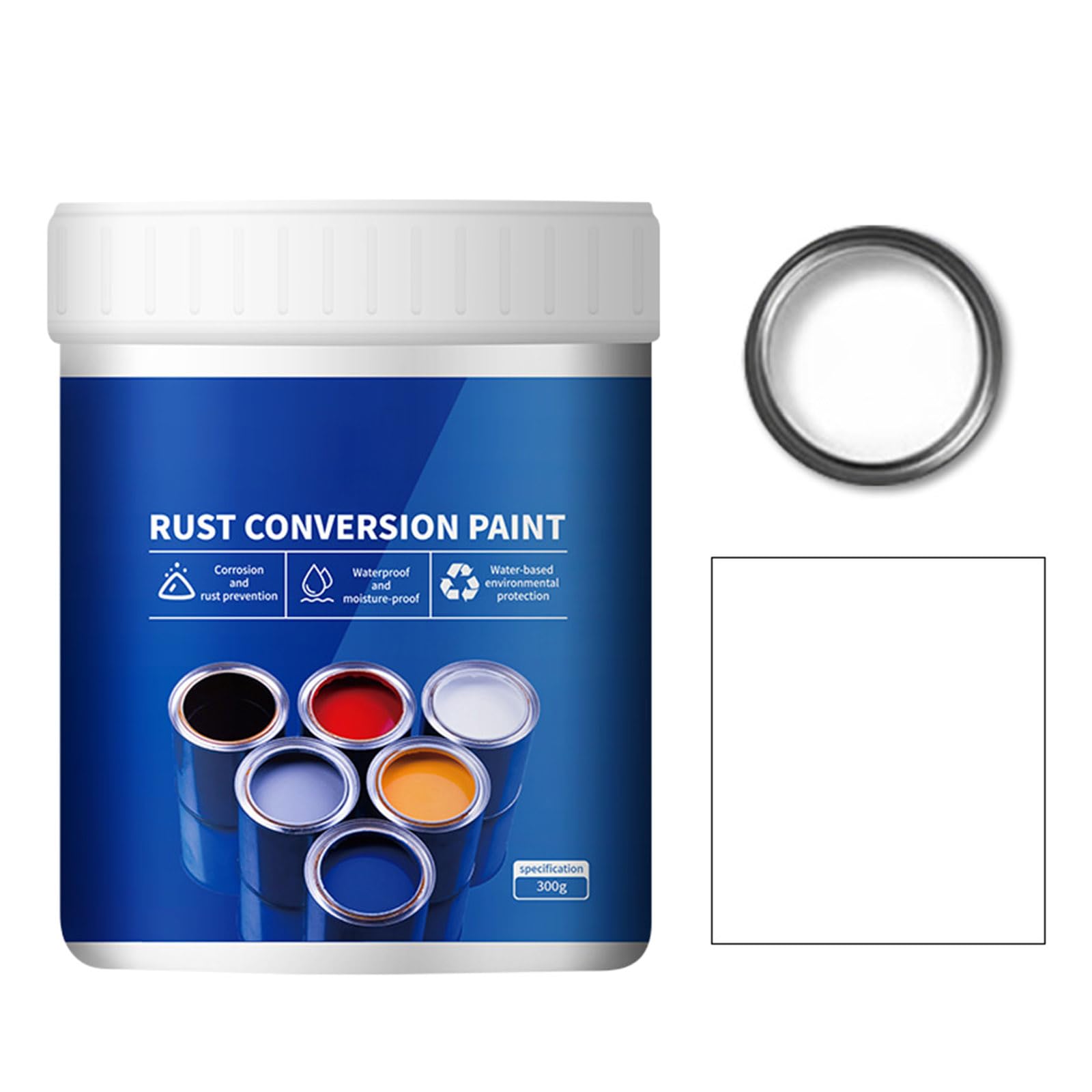 Foto 2 pulgar | Pintura Rust Converter Resistente A La Intemperie Para Metal, 300 G (blanca) - Venta Internacional.