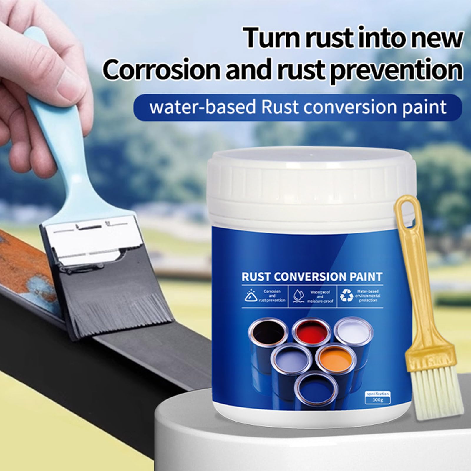 Foto 3 pulgar | Pintura Rust Converter Resistente A La Intemperie Para Metal, 300 G (blanca) - Venta Internacional.