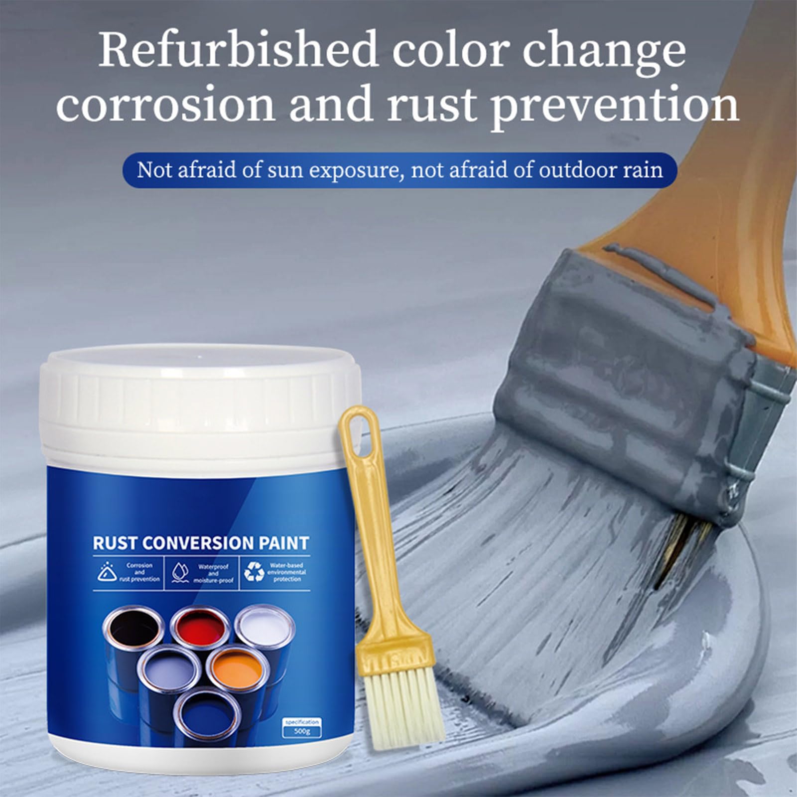Foto 4 pulgar | Pintura Convertidora De Óxido Resistente A La Intemperie Para Metal, 300 G (verde) - Venta Internacional.