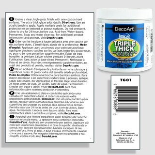 Foto 2 | Tarro De Esmalte Decoart, Triple Espesor, 240 Ml, No Tóxico - Venta Internacional.