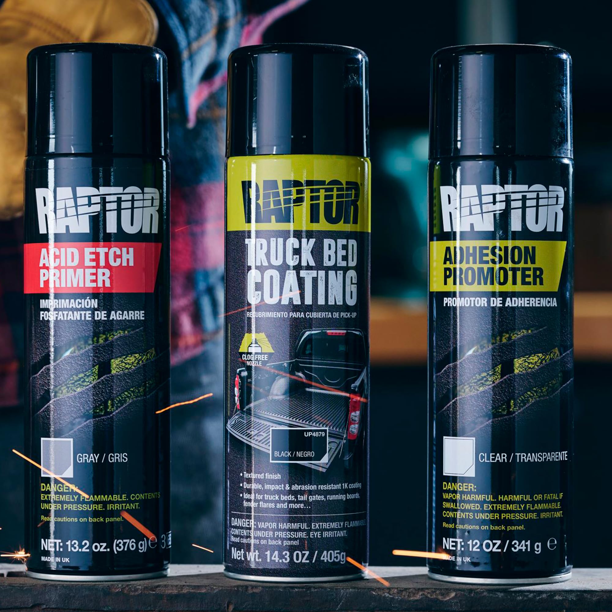 Foto 2 | Primer en Aerosol Acid Etch Primer Raptor 1k 390 Ml Gris - Venta Internacional