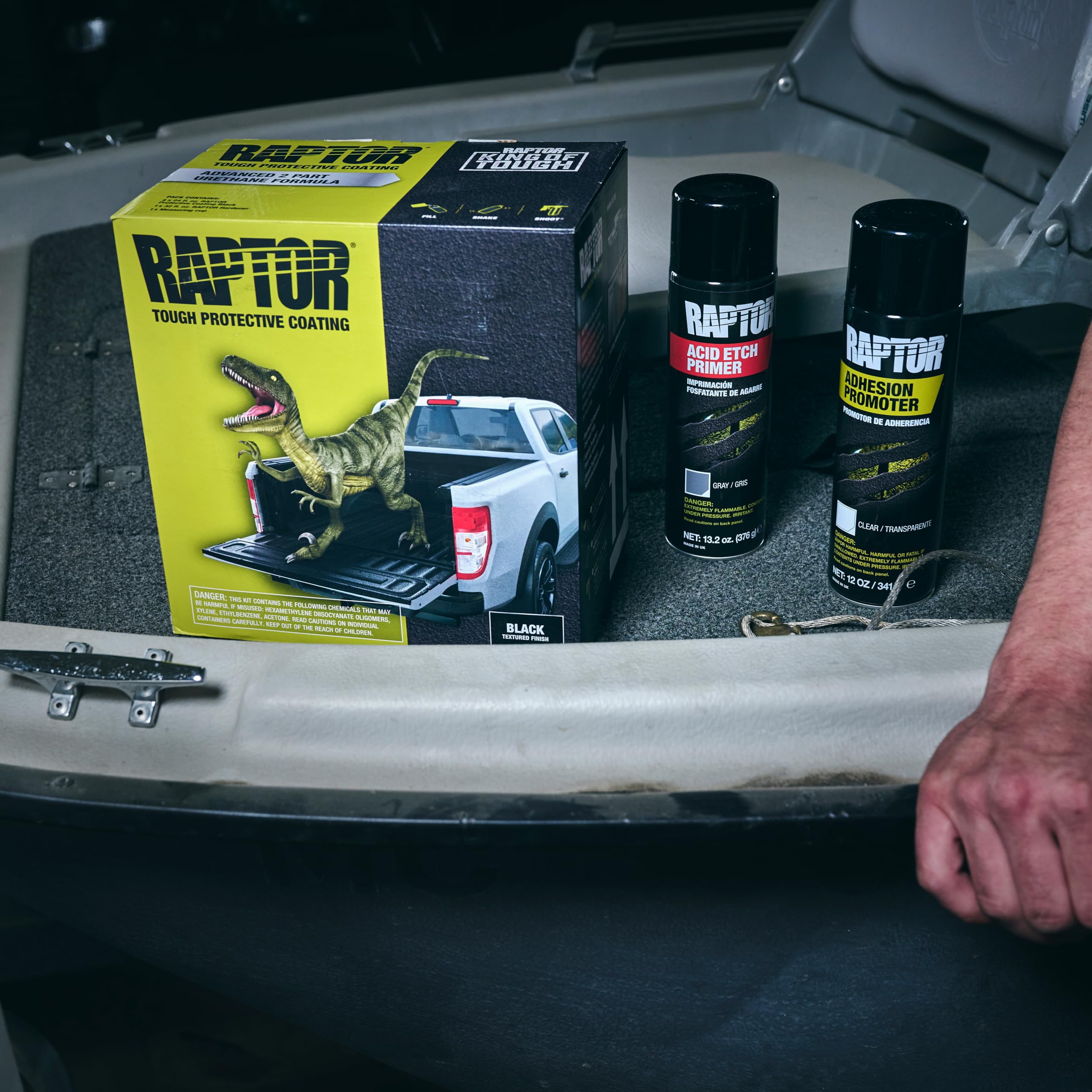Foto 4 pulgar | Primer en Aerosol Acid Etch Primer Raptor 1k 390 Ml Gris - Venta Internacional