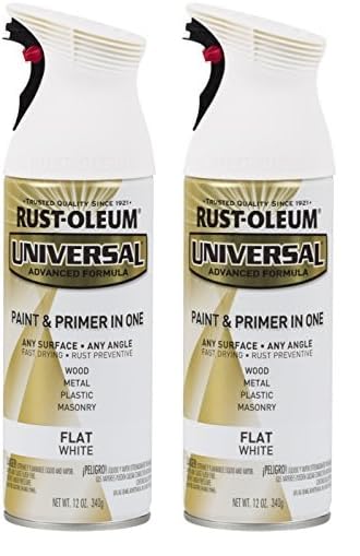 Pintura En Aerosol Rust-oleum Universal Para Todas Las Superficies Planas, Color Blanco, 355 M - Venta Internacional.