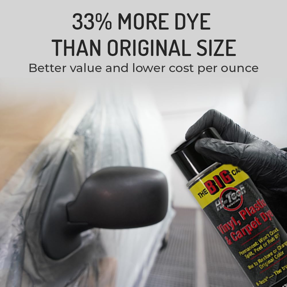 Foto 5 | Tinte En Aerosol Hi-tech Big Can De Vinilo, Plástico, Tela, Negro, 450 Ml - Venta Internacional.