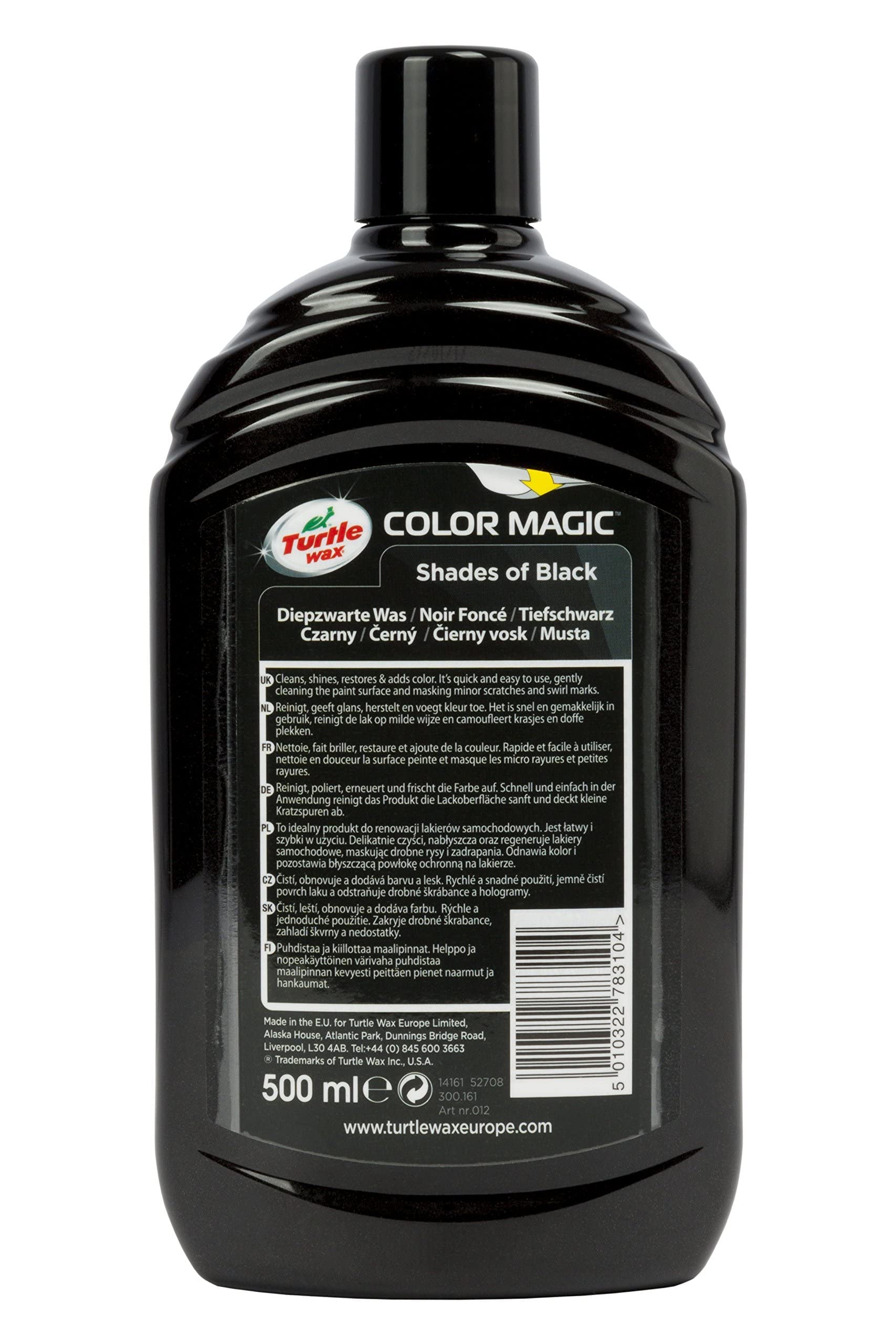 Foto 4 pulgar | Esmalte Para Pintura De Coche, Cera Con Forma De Tortuga, Color Negro Mágico, 500 Ml - Venta Internacional.