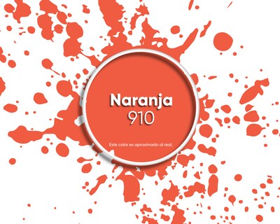 Foto 2 | Pintura Vinil Acrílica Lavable Pinturas Acuario Color Naranja 19 L