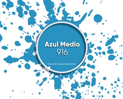 Foto 2 | Pintura Vinil Acrílica Lavable Pinturas Acuario Acua Cover 3 Años 19 Litros Exteriores Interiores color Azul medio