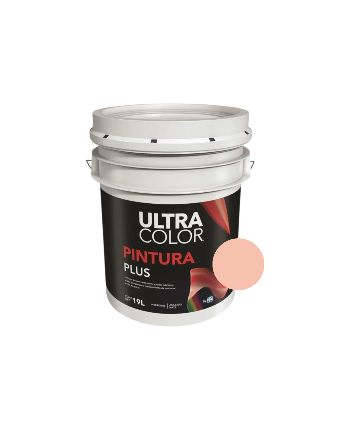 Foto 1 | Cubeta De Pintura Vinilica Acrilica Lavable 19 Litros - Color Salmon