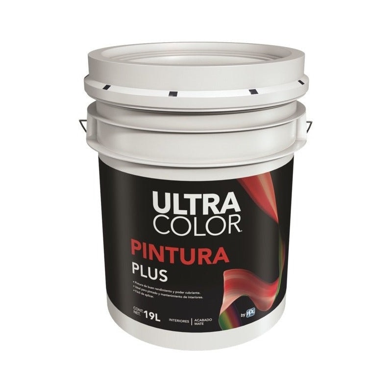 Cubeta De Pintura Vinilica Acrilica Lavable 19 Litros - Color Blanco $765