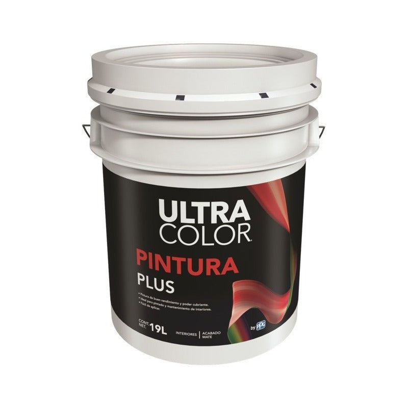 Foto 2 pulgar | Cubeta De Pintura Vinilica Acrilica Lavable 19 Litros - Color Blanco