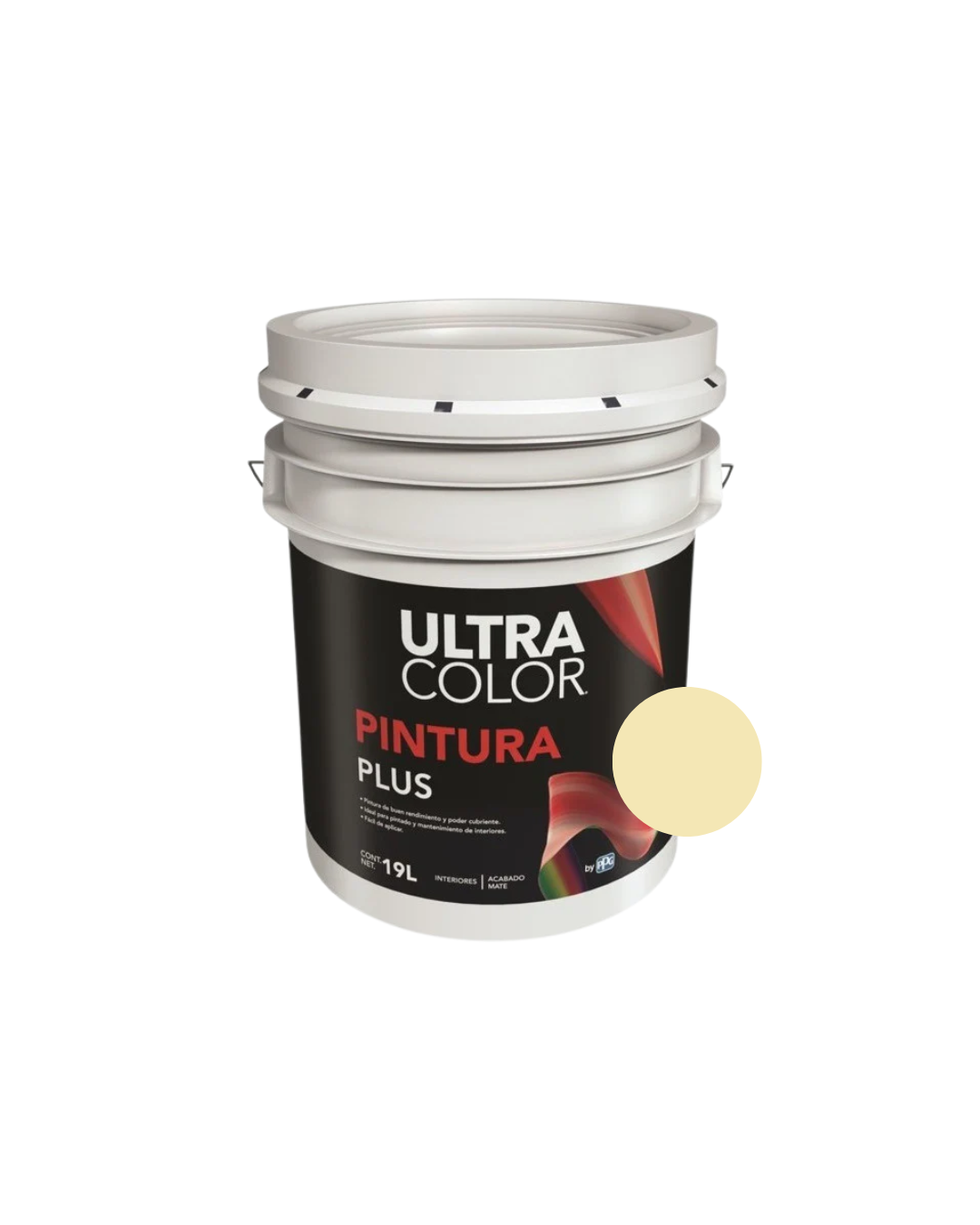 Foto 1 | Cubeta De Pintura Vinilica Acrilica Lavable 19 Litros - Color Paja