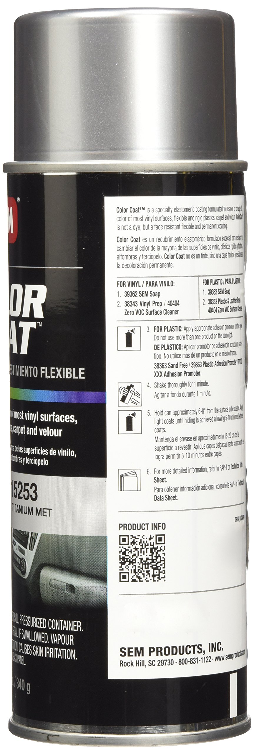 Foto 3 pulgar | Pintura Sem 15253, Pintura De Color Titanio Metalizado, 355 Ml - Venta Internacional.