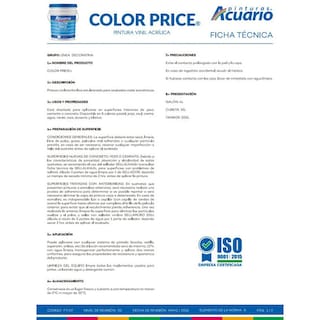 Foto 3 | Combo 2 Galones Pintura Acuario 4l Vinílica Lavable + Brocha | Envío Gratis - Color Paja